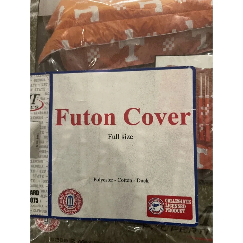 Tennessee Volunteers Futon Cover - Full Size fits 6 and 8 inch mats